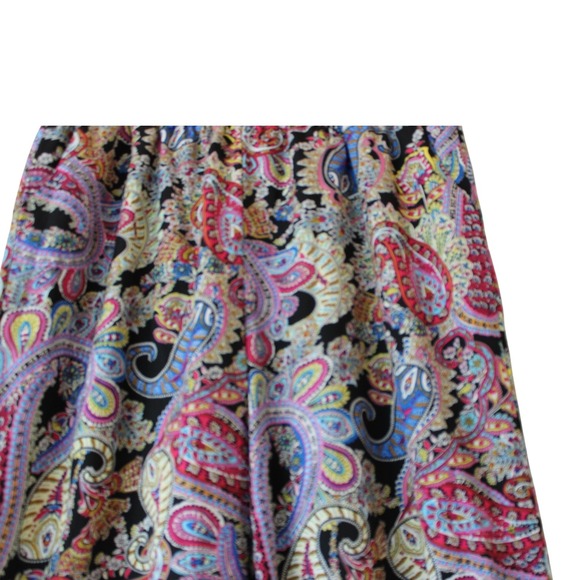 SHEIN Curve Wide Leg Pants Women 3XL Multicolor Excellent Paisley Boho High Rise - Picture 2 of 3